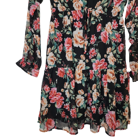 American Eagle Floral Chifon Mini Dress - Picture 5 of 8